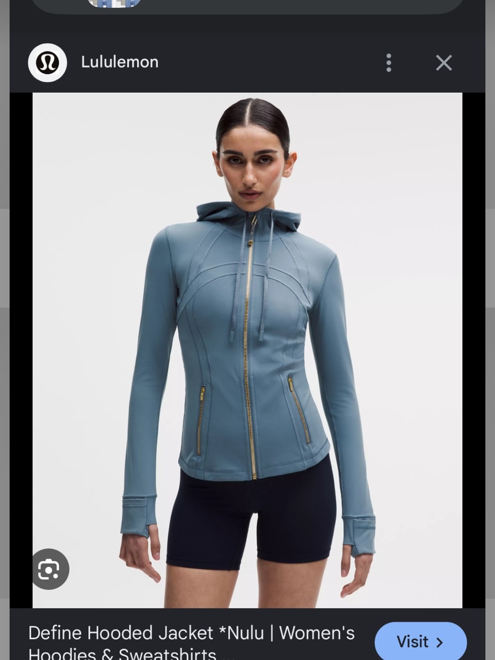 lululemon athletica Women's Define Hooded Jacket - Slate Blue